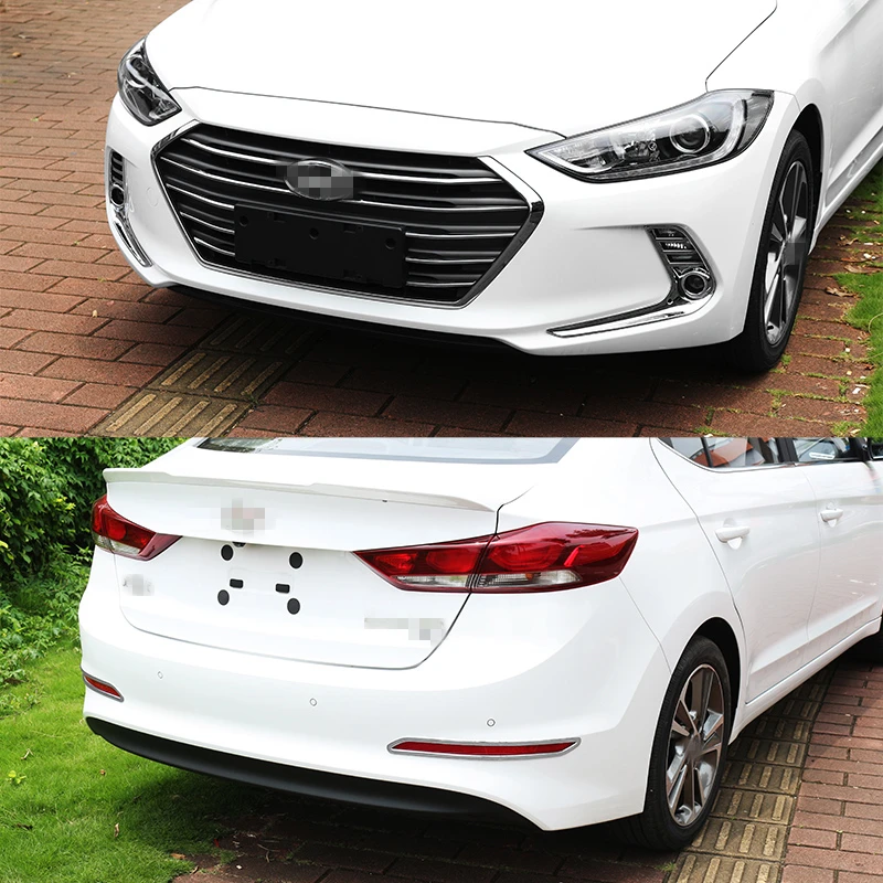 Передняя противотуманная фара для hyundai Elantra 2016 2017 2018 защитная крышка Накладка