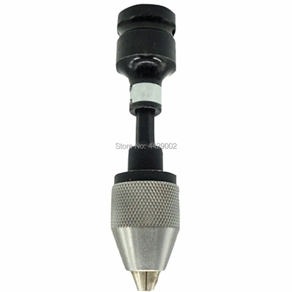 

1/2" Dr to 1/4" Hex Quick Release Impact Hex Shank Adapter with Keyless Conversion Drill Chuck Adapter for Power Impact Driver