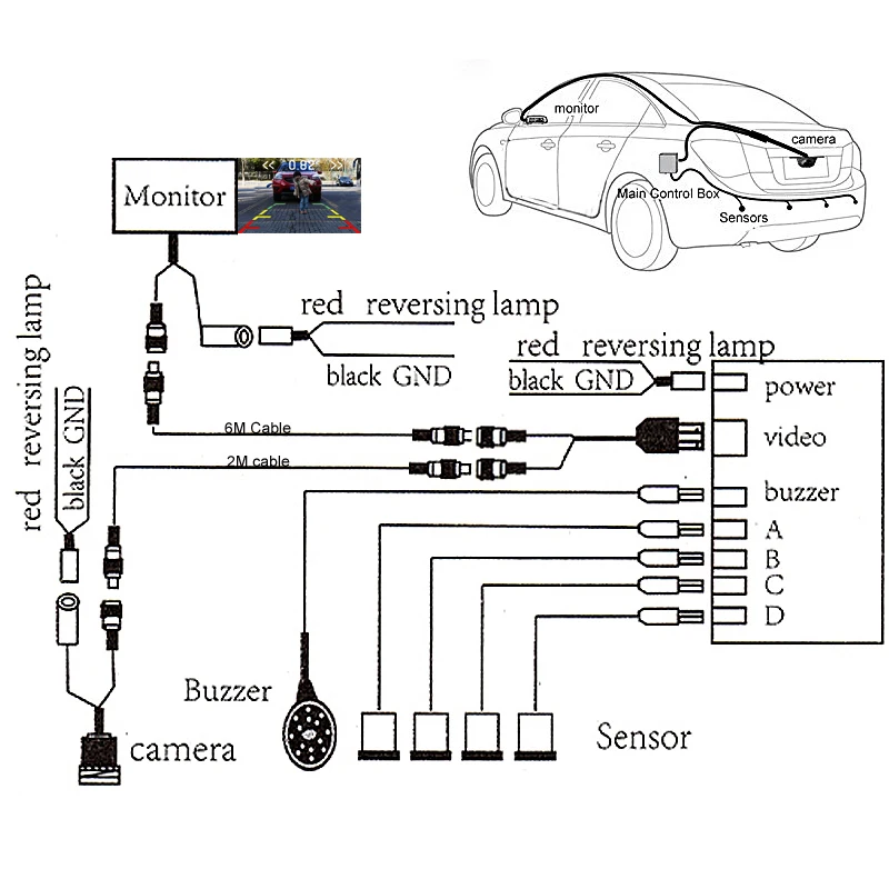 RADAR REVERSE PARKING SENSORS SYSTEM KIT WITH SOUND ALERT Land Rover