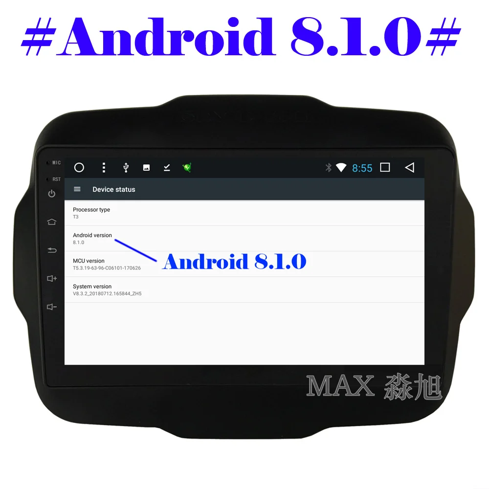 Best MAX Android 8.1.0 Car DVD For Jeep Renegade 2015 2016 2017 Car Radio RDS Bluetooth Call Music 4G WiFi SWC GPS Map 2