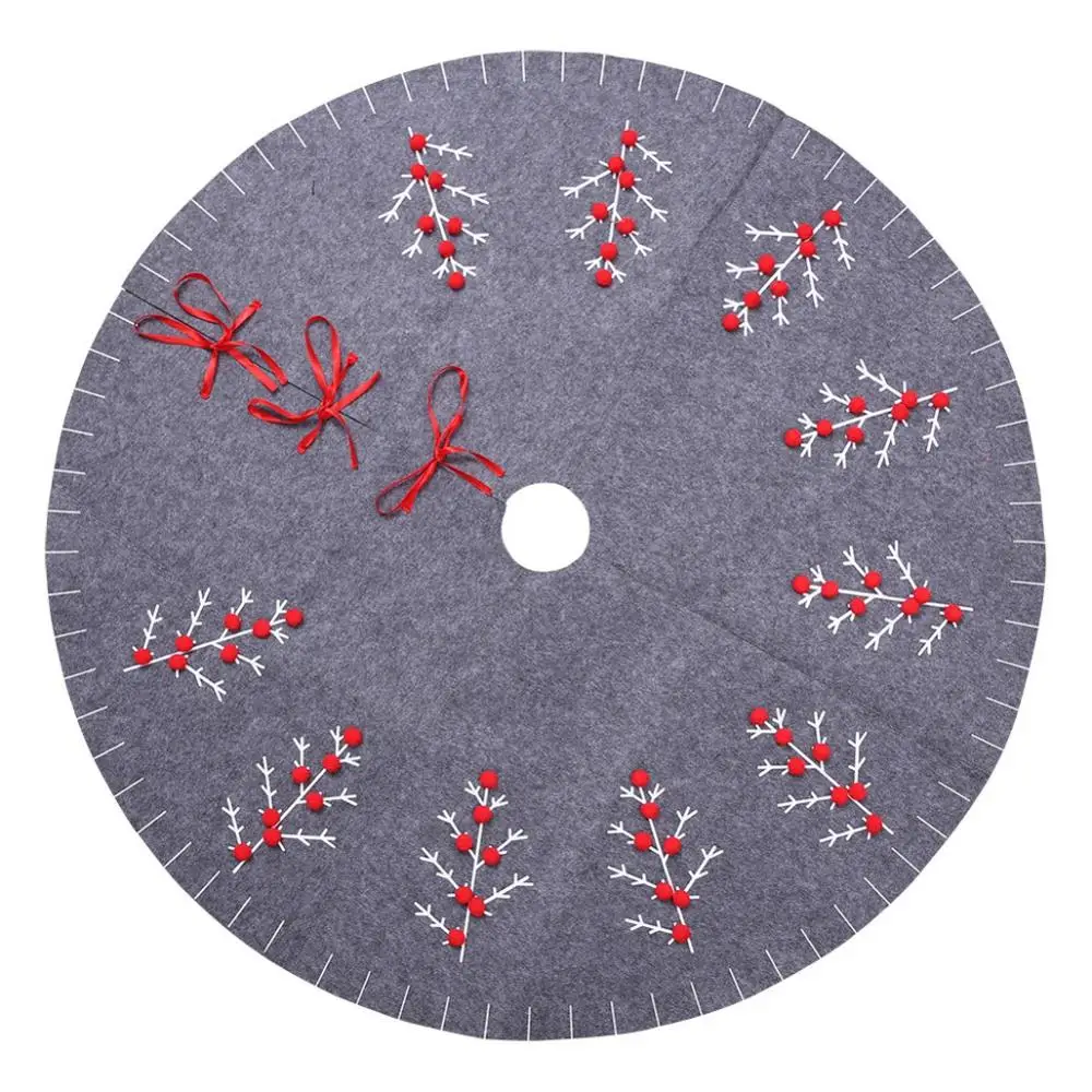 

47.2-Inch Large Sized Christmas Tree Apron Skirt Xmas Tree Holiday Decorations