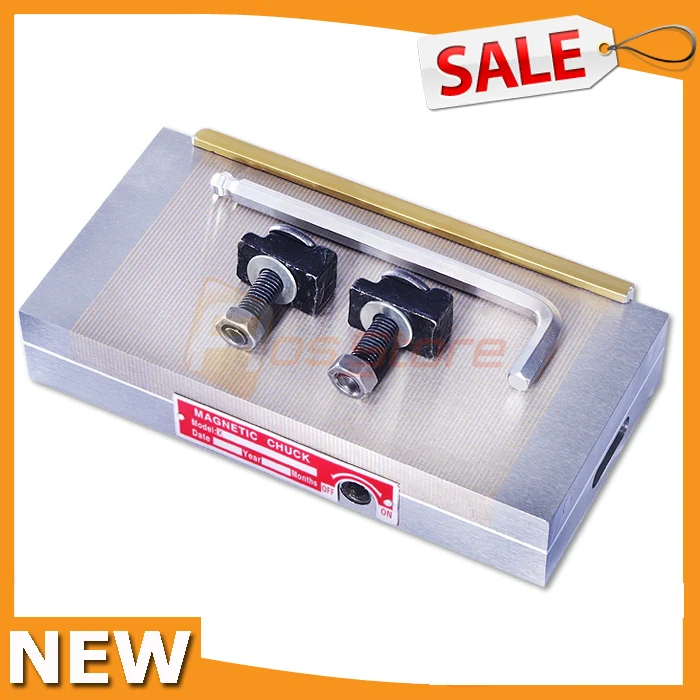 Permanent Magnetic Chuck, Rectangular Chuck＞100n/Cm² Fine Pole Magnetic Force, Permanent Magnetic Chuck Single Sine Plate With Removable Handle,For