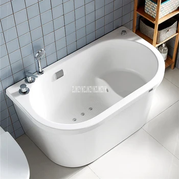 

KE3011 Household Adult Small Acrylic Bathtub Massage Bathtub Multifunctional Square Bathtub With Waterfall Faucet Drawing Shower