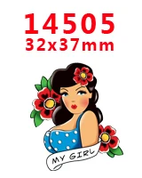 PR-14505 DIY принадлежности для рукоделия мультяшный персонаж плоский задний Плоские наклейки 30 шт. PR-14381-14809 - Цвет: PR-14505