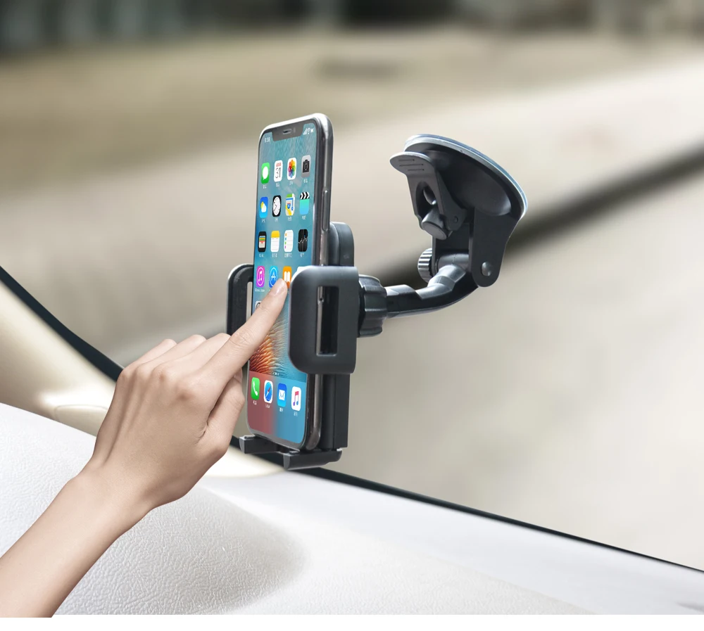 Универсальный 360 вращающееся ветровое стекло Автомобильный кронштейн на присосках для Iphone X Xs Xr 7 8 Plus samsung S9 S10 Gps Автомобильная Подставка для телефона