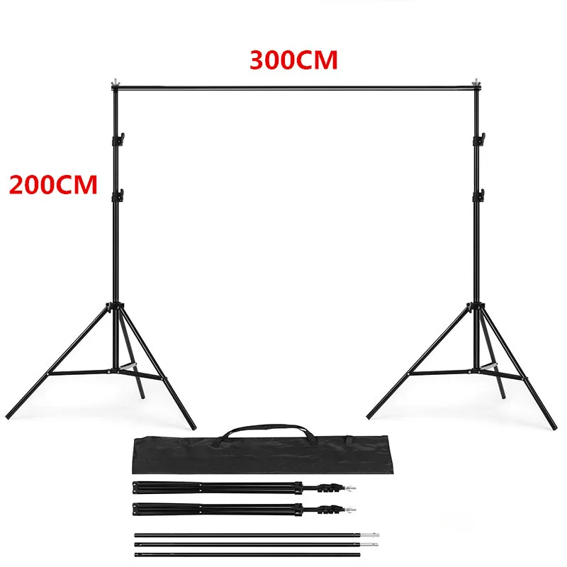 

2m*3m PHOTO BACKDROP STAND KIT Photo Studio Background Support T Shape Backdrop for Studio Photo Clearance
