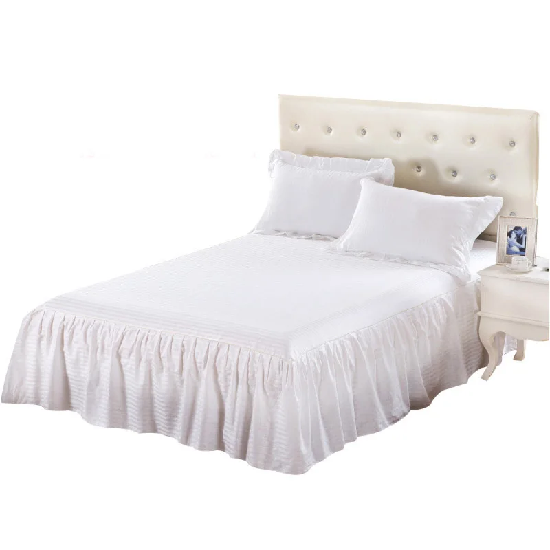 New Arrival Bedspread Bed Skirt Home Hotel Bed Skirt Bed Cover Bedding Bed Skirt Solid Sheet Cover Home Textile