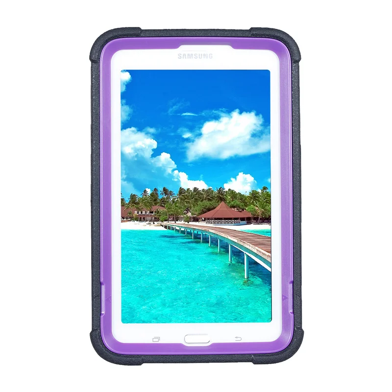 Для Samsung Galaxy Tab E 7 SM-T111 SMT110 SMT113 7,0 дюймов Чехол, трехслойный Броня прочный защитный чехол гибридный защитный с выдвижной ножкой чехол