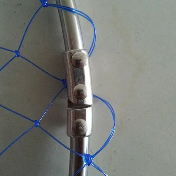 Нержавеющая сталь Brailer голова круглый клей проволока сетка складная сумка для рыбалки Sniggle Monofilament 50 см YA88