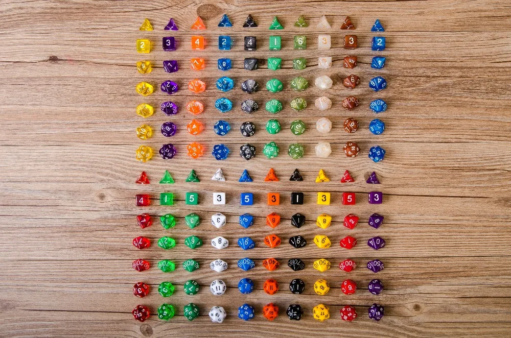 New Style d&ampd 7pcs/Set Resin Polyhedral TRPG Games For Dungeons Dragons D4-D20 Multi Sides Dice Pop for Game Gaming DND dice | Спорт и
