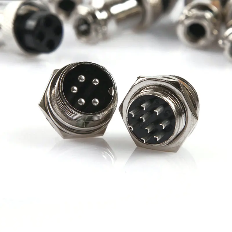 Только штекерное гнездо 7/16 &quotGX12 Кабельный разъем 2Pin3pin4pin 5pin6pin7pin | Обустройство