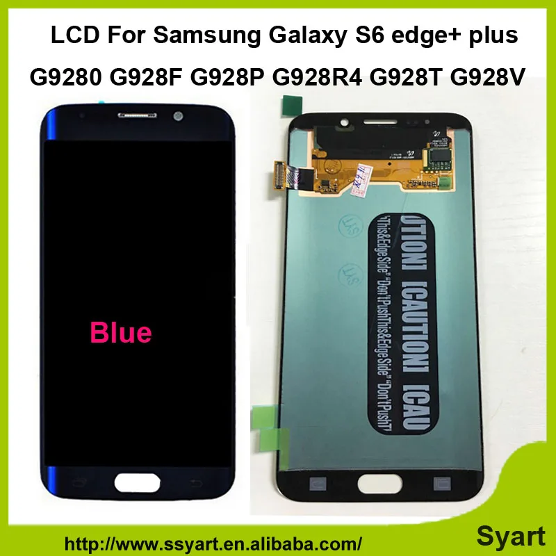 

AAAA quality 1pcs Blue  5.7"  LCD Display 2560x1440 Touch Screen Digitizer Assembly For Samsung Galaxy S6 edge+ plus G9280
