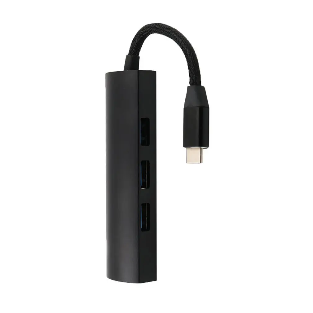 4 в 1 Мультифункциональный Тип C к USB концентратор портативный размер Тип C до 4 USB 3,0 концентратор удлинитель адаптер подходит для ноутбуков