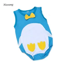 Niosung Lovely Newborn Kids Baby Boy Girl Cotton Infant Sleeveless Romper Jumpsuit Outfit suit Children Clothes