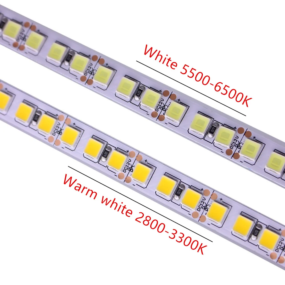 Светодиодный светильник 12 в 24 в 5 м 600 светодиодный 5054 гибкий светильник IP67 Водонепроницаемый светодиодный светильник высокой яркости белый теплый белый