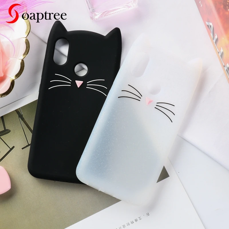 

Silicone Case For Xiaomi Mi 8 SE Cases 3D Cartoon Cute Cat Ear Soft TPU On The Protective Cover for Xiaomi Mi8 SE Bumper