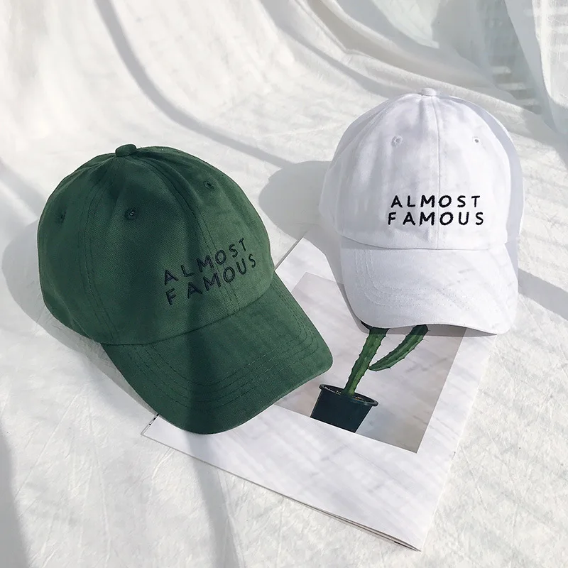 

2019 New Arrivals Women Hats Pure Cotton Fresh Japanese Casual Letter Baseball Caps Retro Spring Summer Tide Male Hip Pop Hats