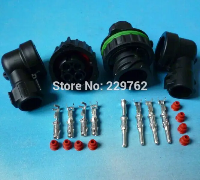 imágenes para 5 conjuntos de 4 Pin 1-967402-1/1-967325-3 Auto Sensor de enchufe conector con funda para exploración de petróleo del coche ferroviario conector Redondo imágenes para 5 conjuntos de 4 Pin 1-967402-1/1-967325-3 Auto Sensor de enchufe conector con funda para exploración de petróleo del coche ferroviario conector Redondo