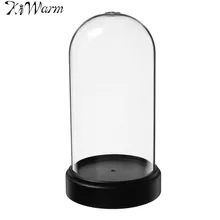 KiWarm Acrylic Display Case Box Bell Dustproof Protection Showcase For Toys Action Figurines Doll Display Art Crafts 60x120mm
