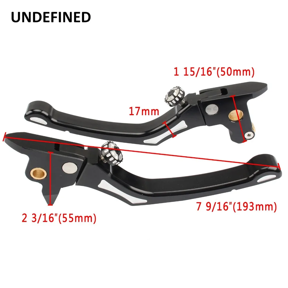 Negro ajustable Freno embrague palancas Mango para Harley Touring calle Electra Glide FLHT FLHX CVO 2014-2017 Freno moto