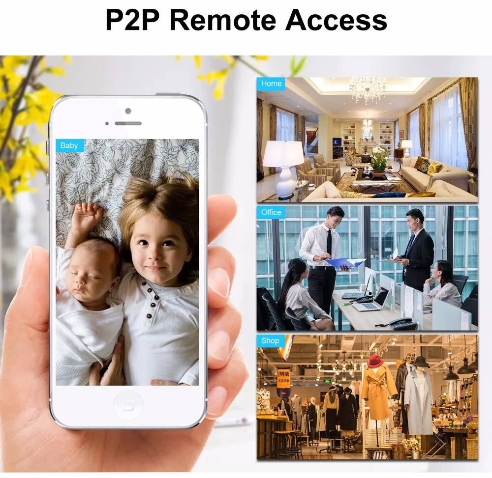 BESDER 1080P все в одном Wi Fi CCTV комплект видеонаблюдения P2P 4CH Wifi NVR с 12 5 ''ЖК монитором