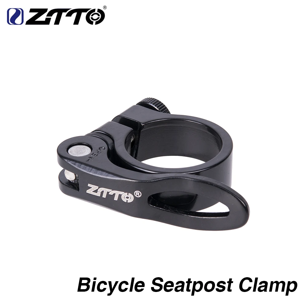 Aluminum Alloy Bike Bicycle Cycling Seat Post Clip Saddle Clamp Quick Release
