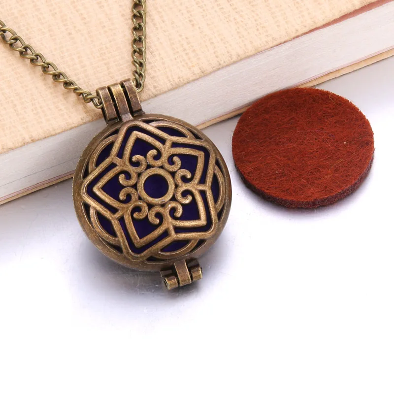 Buy Vintage Pentagram Aroma Diffuser Necklace perfume
