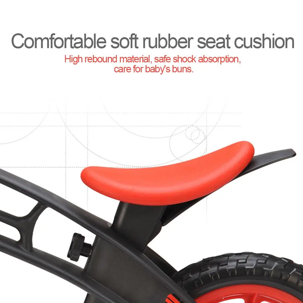 12-inch Children's Two-wheeled Sport Balance Bike without Pedals Taxiing Treadmill Sliding Bicycle for Toddlers Kids
