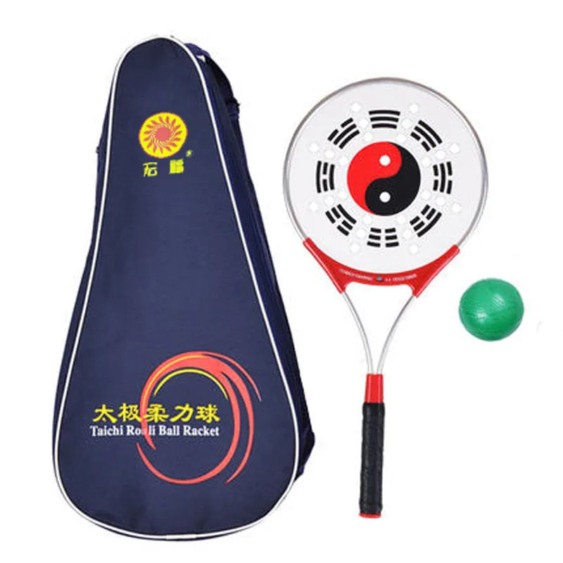 

1 Piece Tai Chi Taiji Soft Ball Aluminum Tenis Racket Light Weight For Perform Aged Fitness GYM the Eight Diagrams