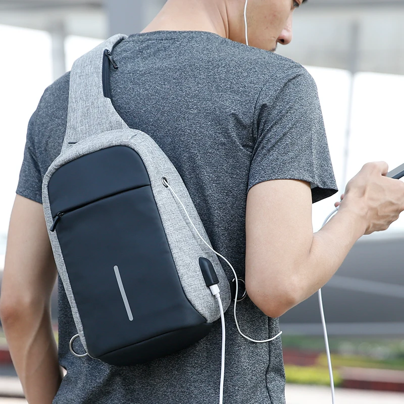 Mark Ryden New Arrival Crossbody Bags Men Anti-theft sling Pack Summer Short Trip Messengers Bag Water Repellent Shoulder Bag