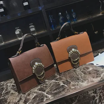 

062618 new hot women handbag female vintage messenger bag lady flap bag