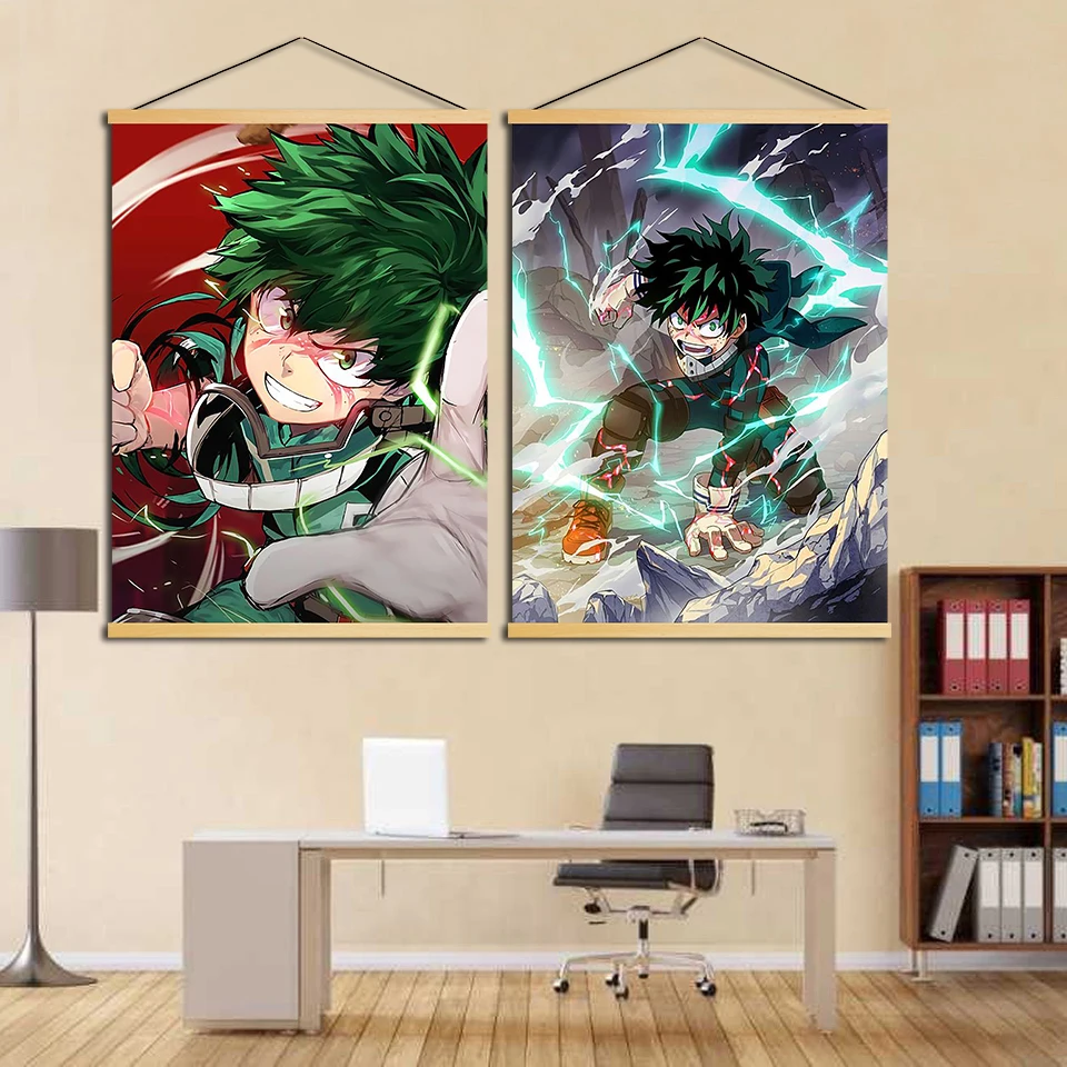 My Hero Academia Poster Main Characters Anime Poster Hanging Paint Wall Decor Other Japanese Anime Collectables