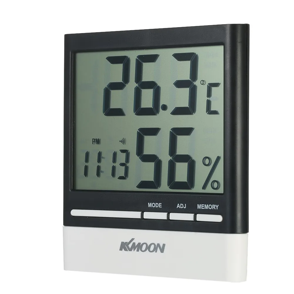 KKmoon lcd C/F Цифровой термометр гигрометр Измеритель температуры и влажности Будильник