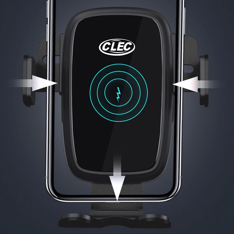 Держатель мобильного телефона электрическая Беспроводная зарядка+ QC30 конвертер для Volkswagen Atlas