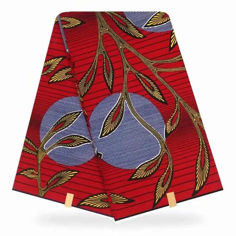 Kitenge последняя хлопок Анкара африканская вощеная ткань стиль настоящий голландский воск 6 ярдов/лот