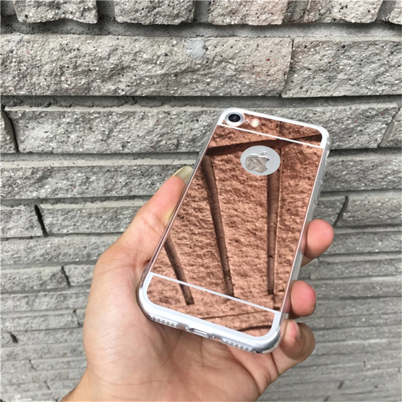 Зеркальный силиконовый чехол Nephy для iPhone 5 5S SE 5SE 6 s 6S 7 7s 8 Plus 6plus 6splus 7plus 8plus гелевый