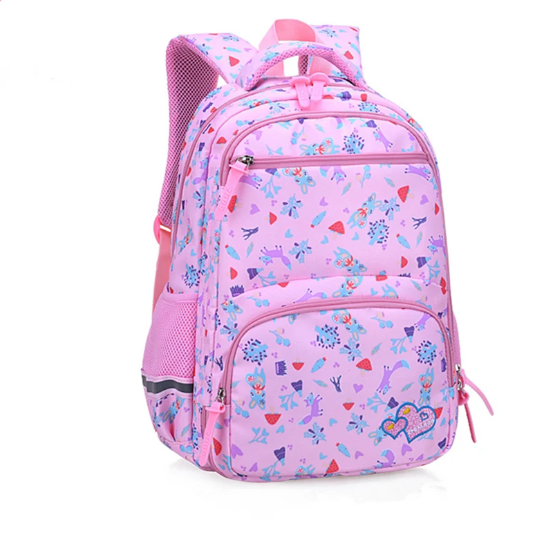 Ортопедический Детский рюкзак для детей, школьный рюкзак для девочек-подростков, подходящий для детей 1-6 лет, рюкзак с цветочным принтом, школьный рюкзак