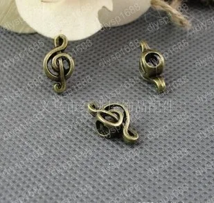 

(A2013) 18*9MM music Perforated beads fantasy copper beads for necklace Jewelry Findings,Accessories,pendant,Alloy Antique
