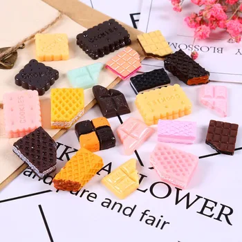 

30Pcs/Lot Coffee Chocolate Polymer Slime Charms Toy For Children Flatback Lizun Modeling Clay DIY Accessories Kids Plasticine