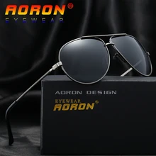 AORON, брендовые, дизайнерские, поляризационные, солнцезащитные очки для вождения, мужские, пилот, UV400, очки, аксессуары, солнцезащитные очки для мужчин, A212