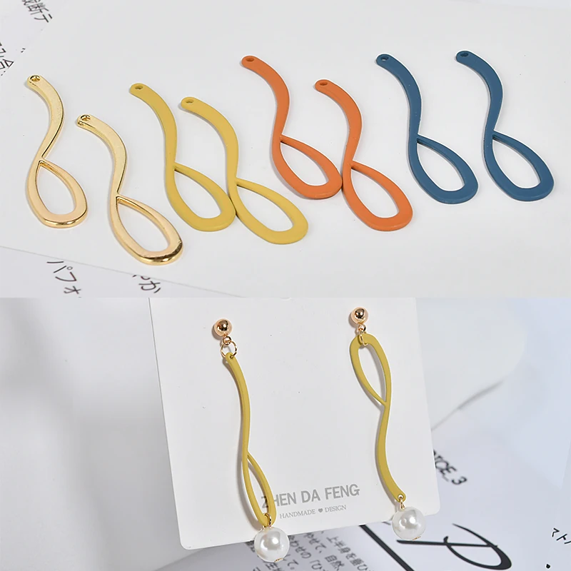 

Spring irregular abstract balloon shape spray paint pendant diy earrings key chain material accessories
