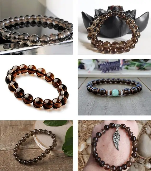 Brown Smoky Quartz Faceted Round Beads At Rs 800/piece In Jaipur | ID