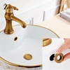 ZGRK Bathroom Parts Basin faucet Sink Overflow Cover Brass ring Bathroom Product Basin Tidy Insert Replacement ► Photo 3/6