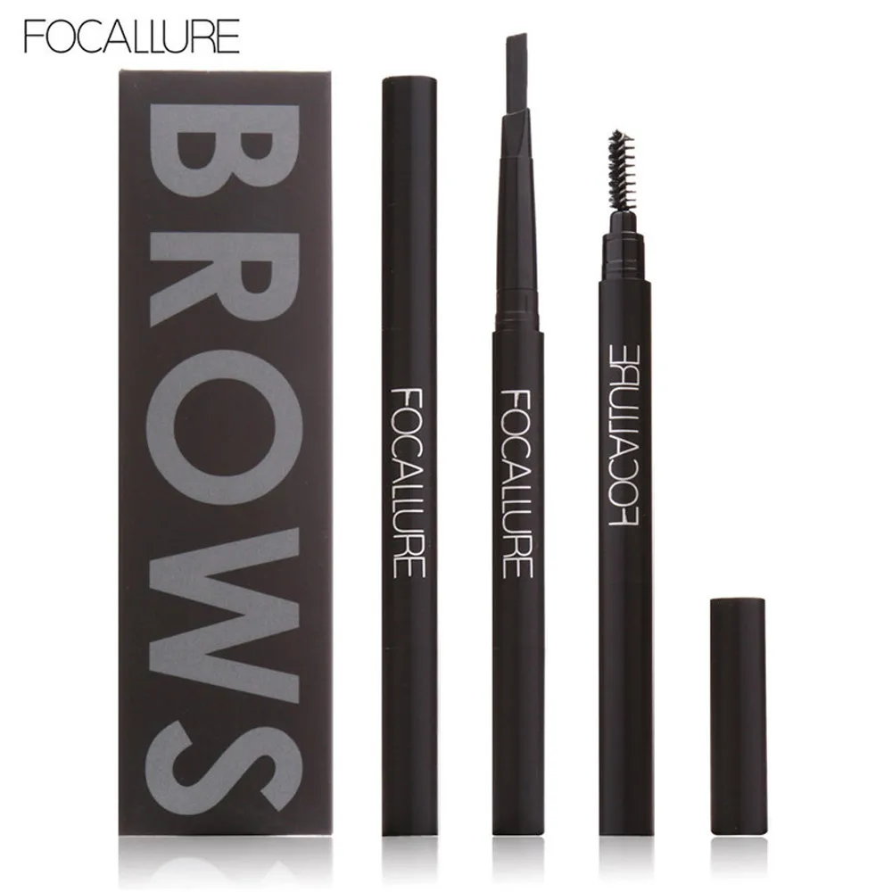 

FOCALLURE Waterproof Eyebrow Pen Pencil With Brush Makeup Cosmetic Tool F904