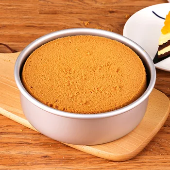 

AIWILL Thickened 4/6/8/10 inch Aluminum alloy Round cake mold Bottom removable DIY baking mold