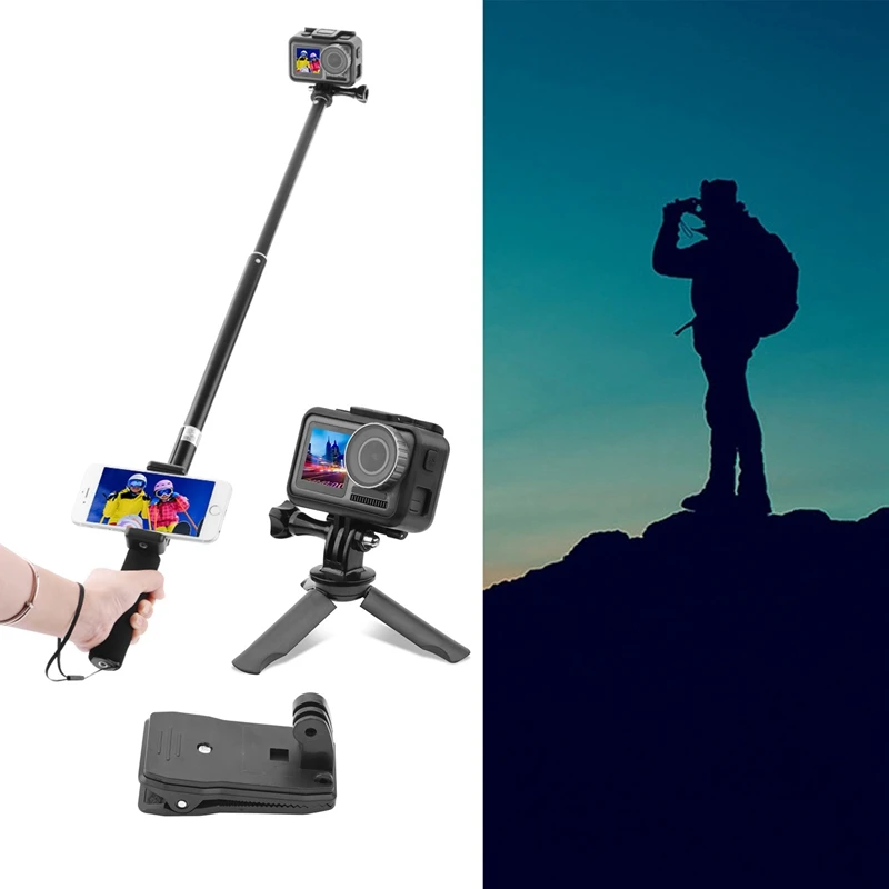 Underwater Sports Camera Fixed Car Bicycle Bracket Self-Timer Extension Pole Tripod For Osmo Action