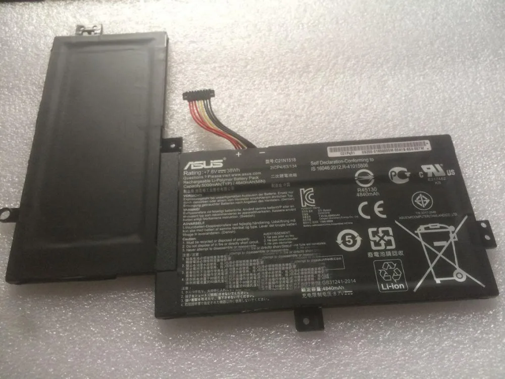 

New genuine Battery for ASUS VivoBook Flip TP501 TP501UA TP501UB TP501UQ C21N1518 7.6V 38WH