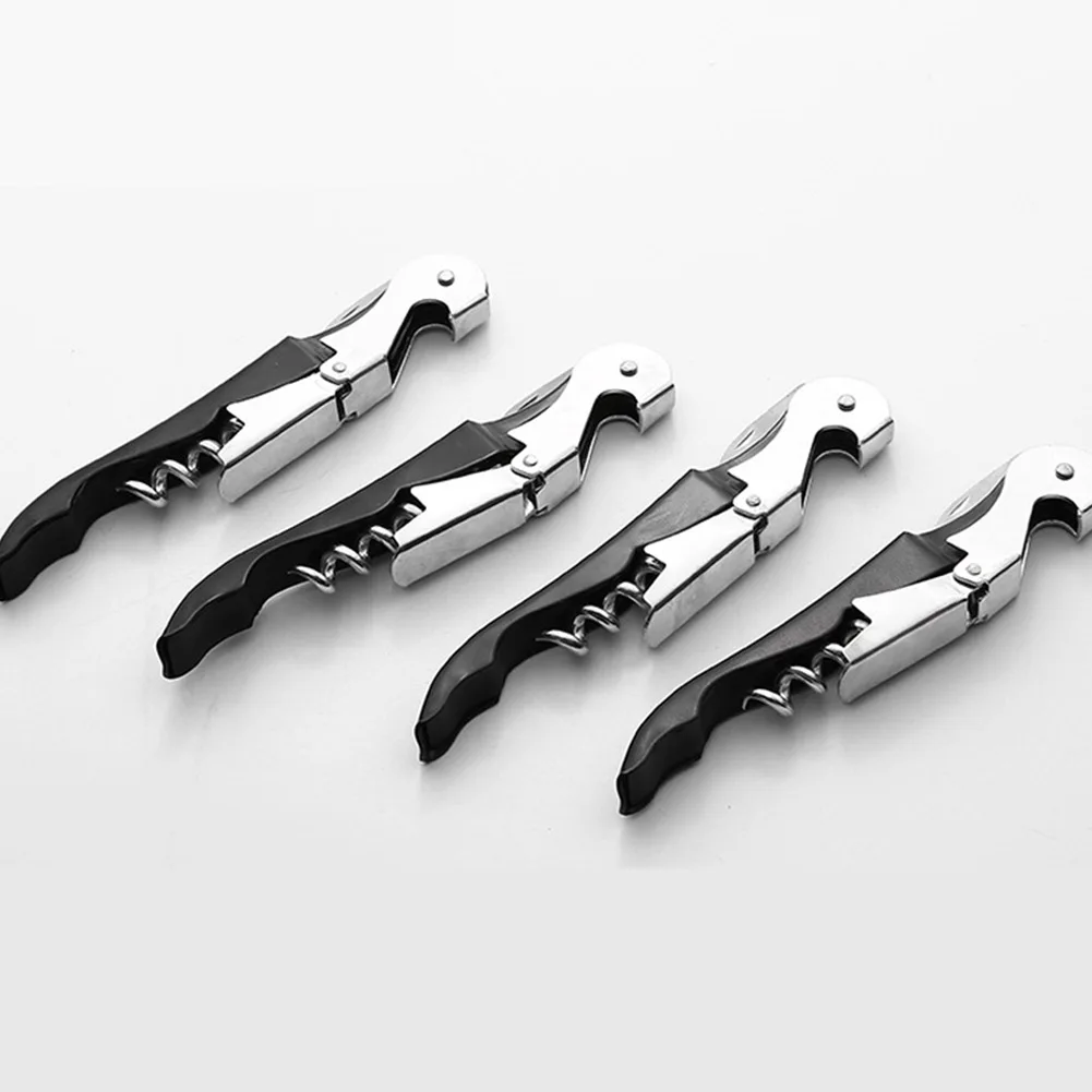 4 Pcs Multifunctional Wine Bottle Opener Durable Stainless Steel Cork Screw Creative Seahorse Shaped Wine Bottle Cap Opener Blac 4 Pcs Multifunctional Wine Bottle Opener Durable Stainless Steel Cork Screw Creative Seahorse Shaped Wine Bottle Cap Opener Blac