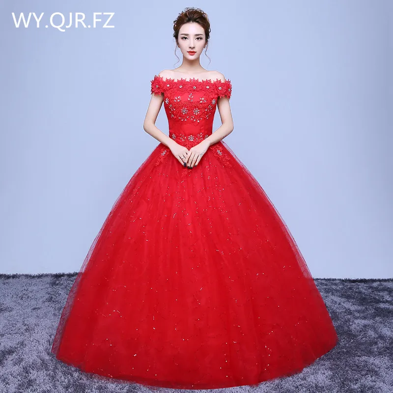 XXN036 # с открытыми плечами красный искусственный кристалл украшают на шнуровке Длинные Свадебная вечеринка платье для выпускного вечера 2018