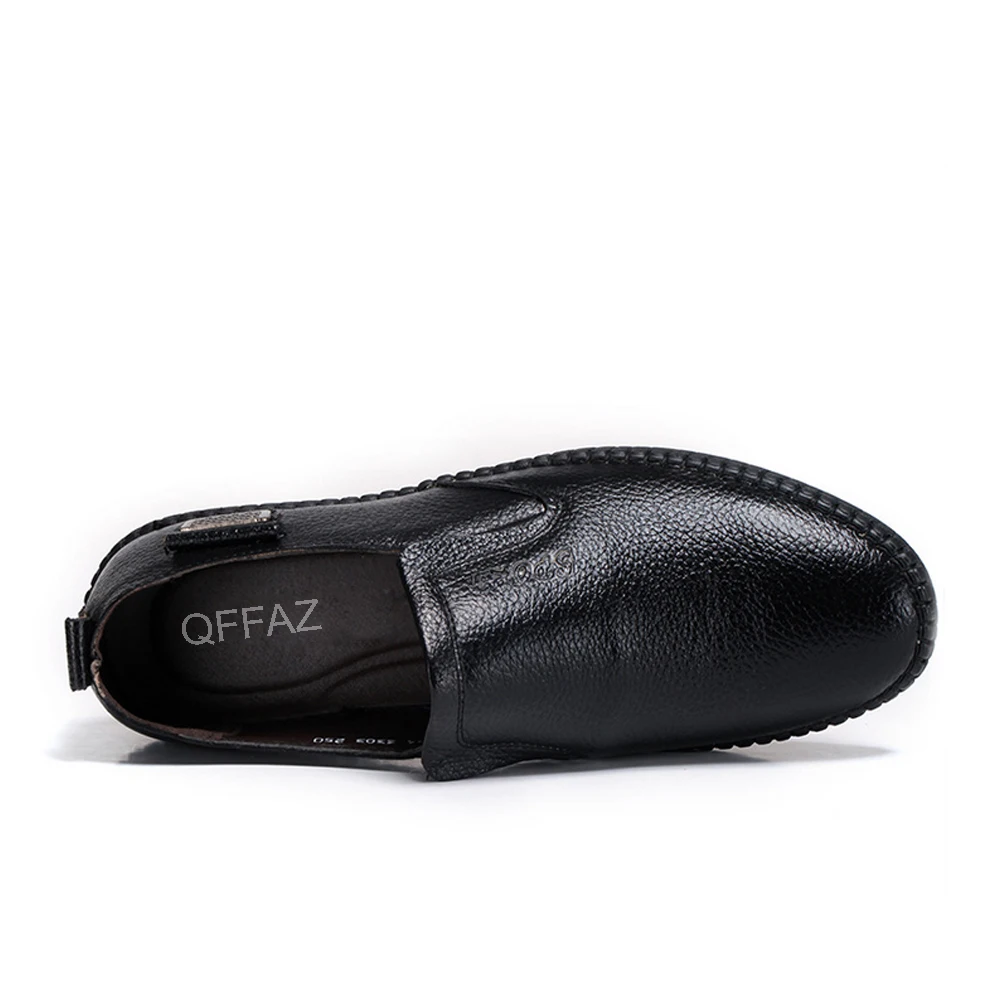 QFFAZ/Мужская обувь; Новинка года; модные мужские лоферы из натуральной кожи; обувь для вождения; мокасины; сезон весна-осень; мужская повседневная обувь
